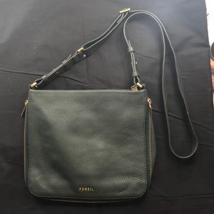 Fossil Forest Green Preston Crossbody Bag